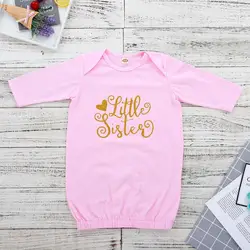 2018 с длинным рукавом спальный мешок для новорожденных розовый девочка сна Sack костюм для сестренки Детские платья новорожденных Конверт