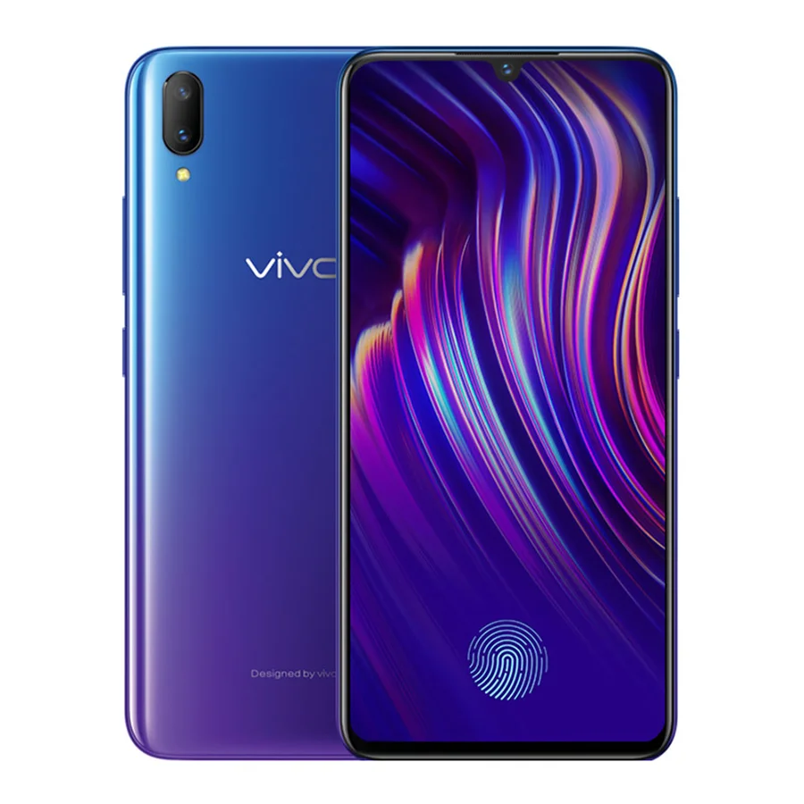 Глобальная версия Vivo V11 смартфон 4G 128G Snapdragon 660 Восьмиядерный 6,4" передний 25MP задний 12MP+ 5MP экран мобильный телефон