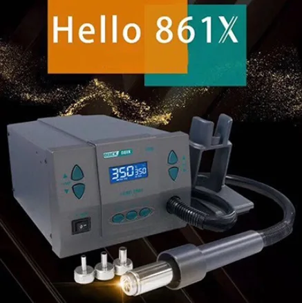 861X 861DW Оригинальная быстрая паяльная станция Quick 861DW ремонтный инструмент Quick 861 dw de паяльная станция для деталей поверхностного монтажа SMD для iPhone samsung huawei phone - Цвет: 861X