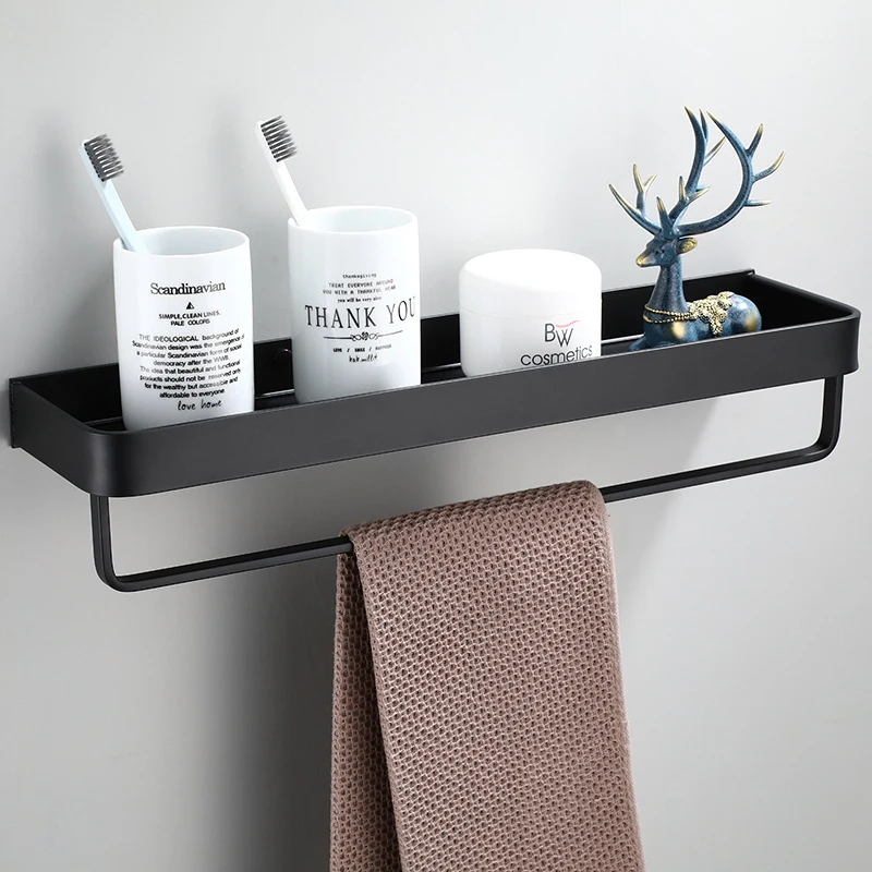 Bathroom Shelf Shower Caddy Organizer Wall Mount Square Shampoo Shelf Cosmetic Shelves Kitchen Storage Bathroom Accessories 2