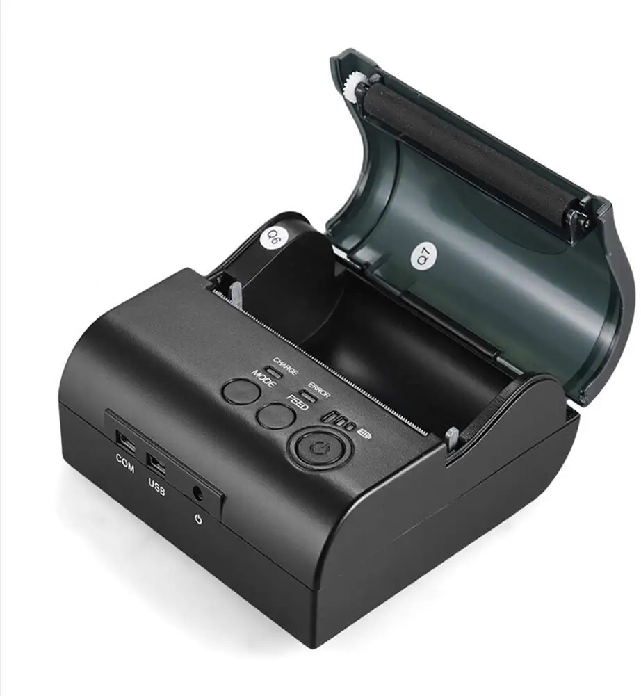 80mm BT Printer Portable Mini 80mm Bluetooth Wireless Thermal Receipt Ticket Printer For Mobile Phone Android iOS Bill Machine shop printer - Цвет: 80mm BT Printer