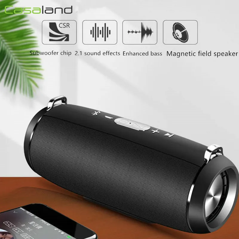 Casaland C-LN25 Bluetooth динамик уличный портативный беспроводной HiFI бас динамик с ремешком