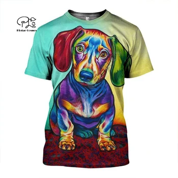 

PLstar Cosmos Animal Funny Dog Pug Kawaii Colorful cute New Fashion Casual Unisex 3dPrint Short/T-shirt Men/Women Streetwear S-2