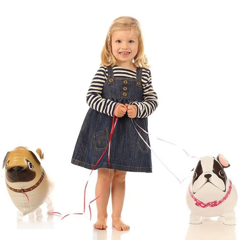 

Walking Animal Helium Balloon Kids Party Decoration Supplies Cute Dog/Dinosaur Foil Balloon Birthday Baby Shower Gift Toys