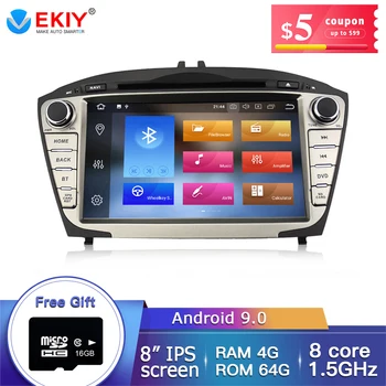 

EKIY 8'' IPS Car Multimedia Player Android 9.0 For Hyundai/IX35/TUCSON 2009-2015 Autoradio 2 Din GPS Navigation 4G+64G OBD2 Wifi