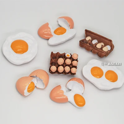 

3D food simulation egg fridge magnet home decoration creative sticker paste