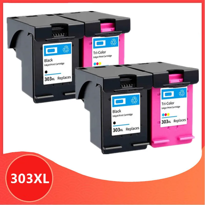 4Pack 303XL Compatible Ink Cartridge for hp303 Replacement For HP 303 xl Envy Photo 6220 6230 6232 6234 7130 7134 7830 Printer | Компьютеры