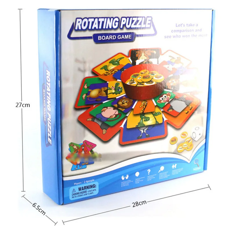  3D Rotating Puzzle toy music brain fighting parent-child interactive table games Children Education