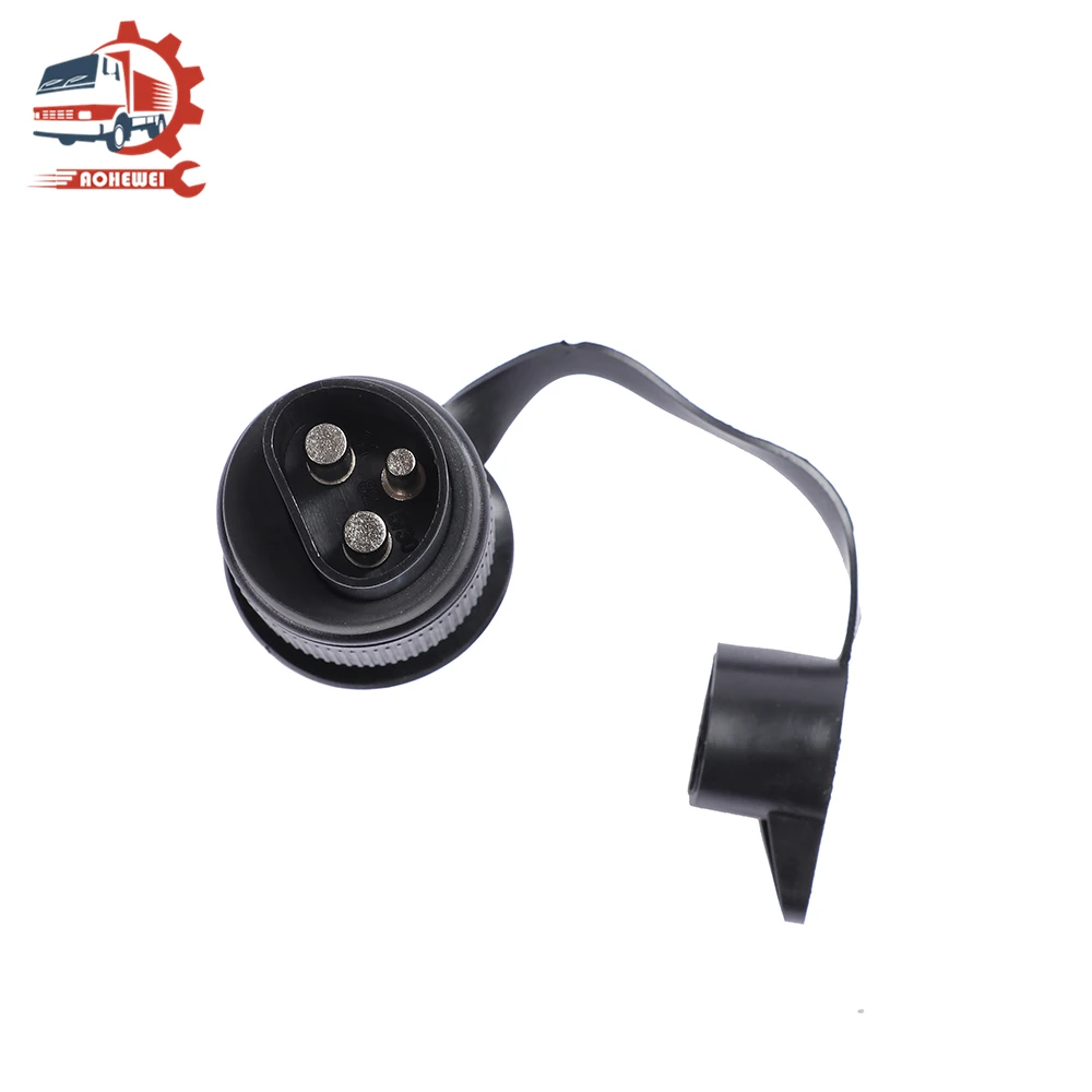 Trailer Plug Adapter Trailer Socket Trailer Plug Socket Trailer Plug AOWEI Trailer Plug 3 Pin EU Socket Connector 3 pole Towbar Adapter Waterproof Cover for Electronic Truck Lorry Caravan Parts