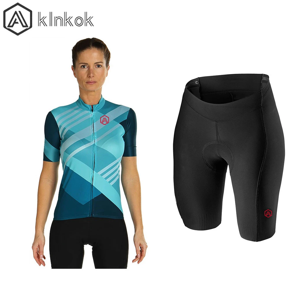 Womens Cycling Jersey Sets Sports Breathable Padded Cycling Clothing