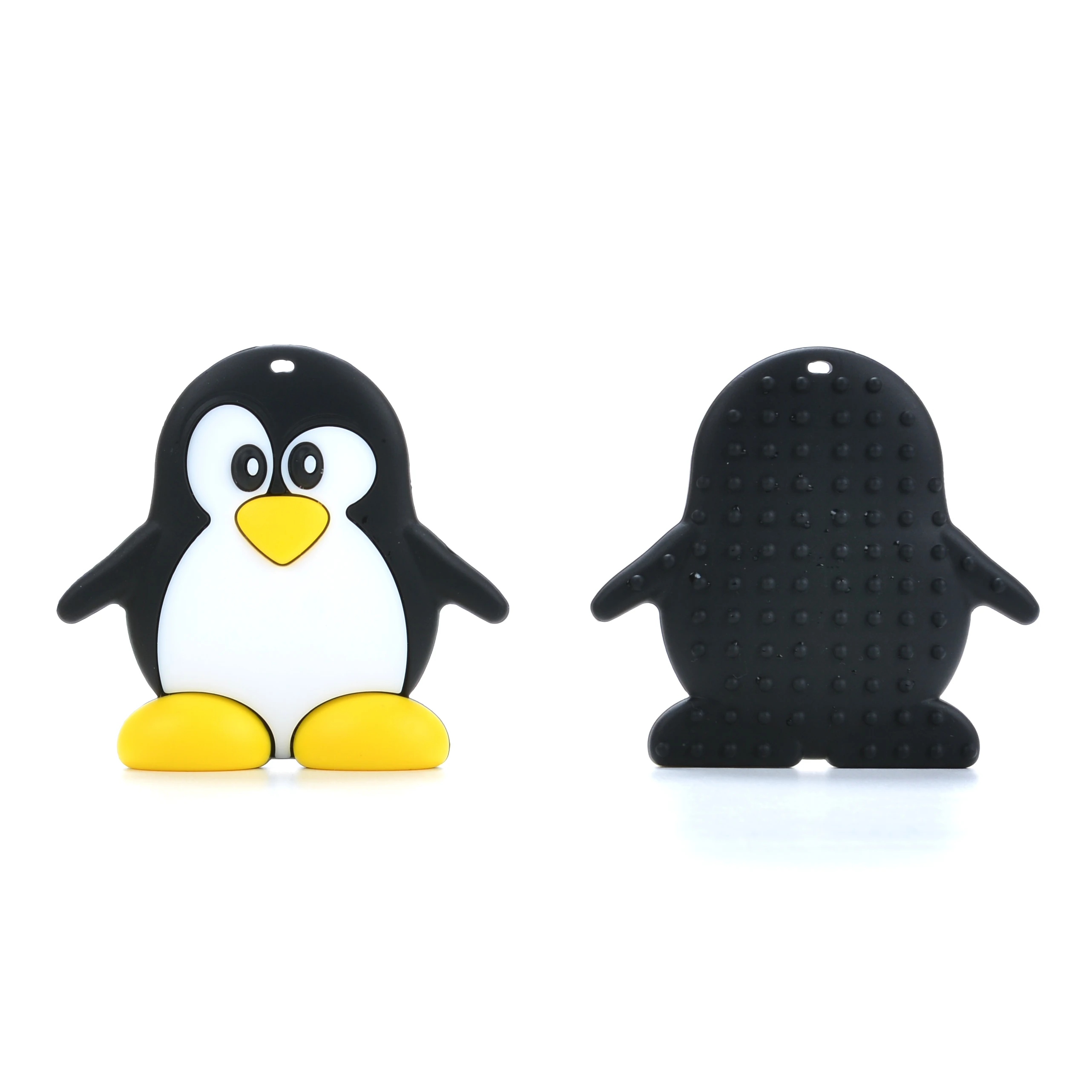 penguin 5 шт./партия, Детские Прорезыватели, силиконовые аксессуары для прорезывания зубов, BPA бесплатные перчатки для прорезывания зубов, мультяшная силиконовая подвеска-прорезыватель, пустышки - Цвет: penguin