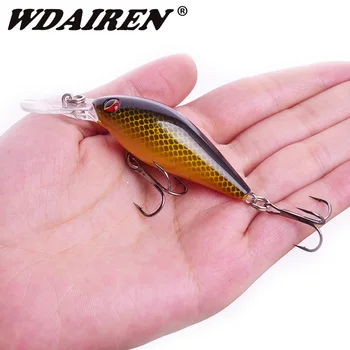 

1pcs Crank Fishing Lure Minnow Hard Bait 8.5cm 8.5g Jig Wobblers Artificial With Treble hook Lures Bass Carp Fishing Tackle