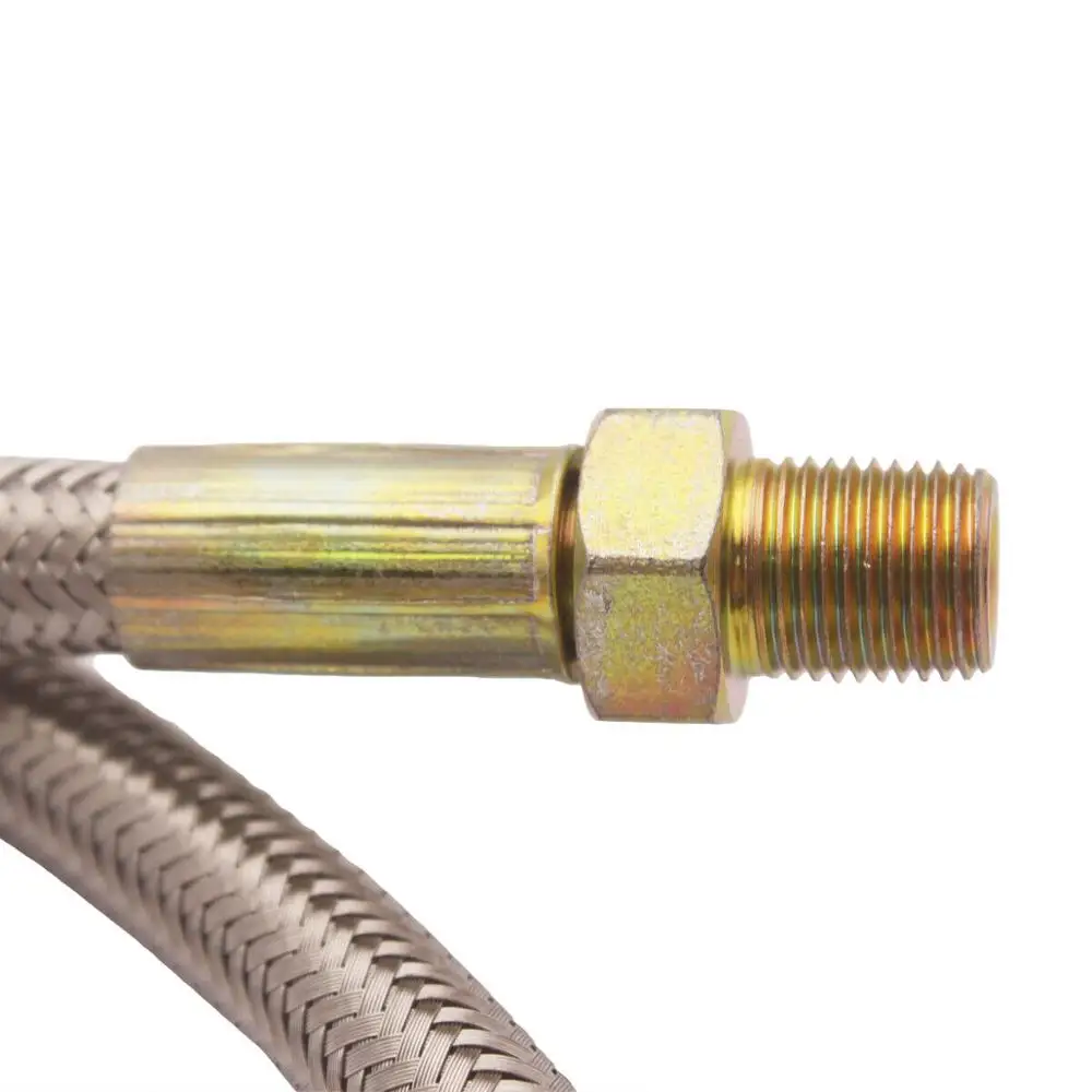 3" плетеная нержавеющая сталь турбо заряд 1/8 NPT фитинг линия подачи масла для T3/T4