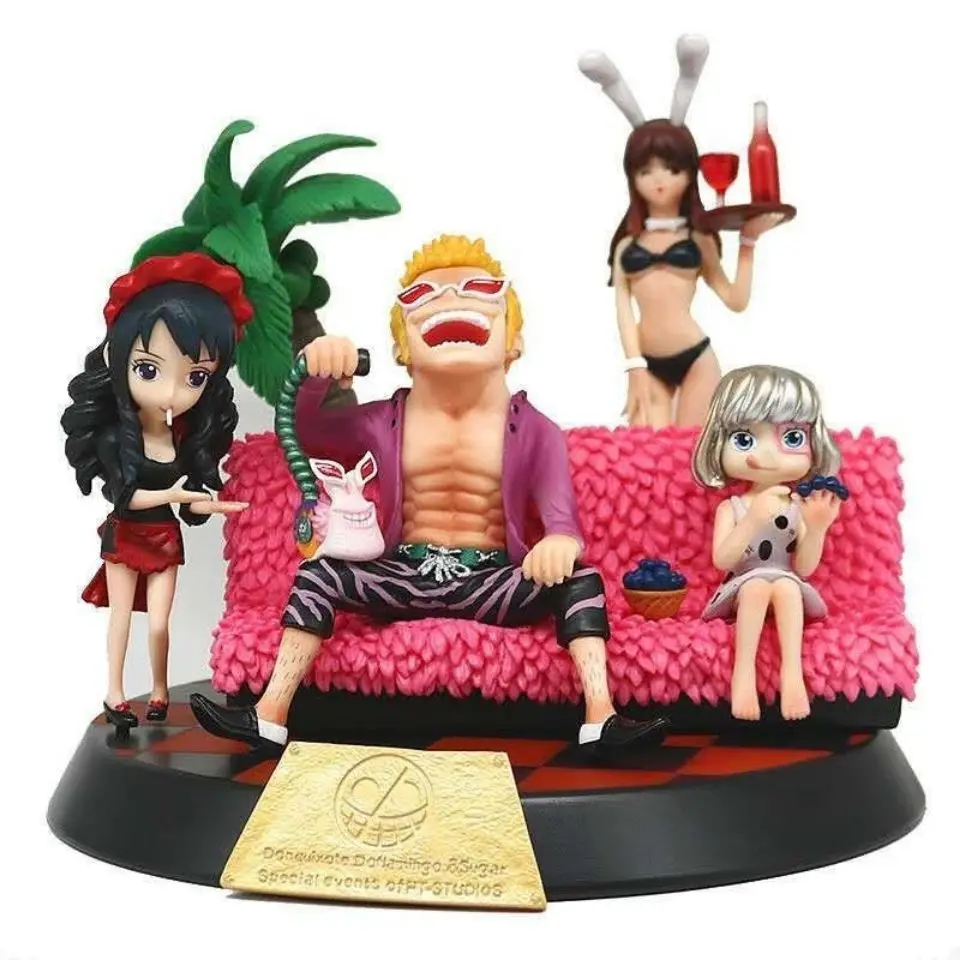 17cm Anime One Piece Gk Sitting Position Version Donquixote Doflamingo Model Action Figure Pvc Gift Desktop Decoration Figma Action Figures Aliexpress