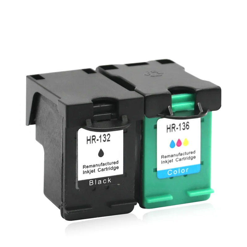 Картриджи чернильные для струйного принтера 132 136 XL 132XL HP132 HP136 Officejet 6213 5443 D4163 Photosmart