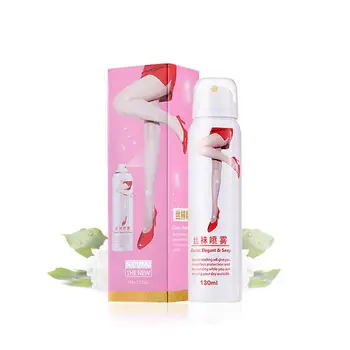

130ml Women Leg Mousse Spray Moisture Concealer Waterproof Brighten Skin Protection Waterproof One White Body Whitening Spray