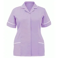 New Nurses Healthcare Tunic Hospitality Carers Therapist Maid Nurses Dentist Uniform Solid Scrub Tops Vet Salon Beauty Overalls