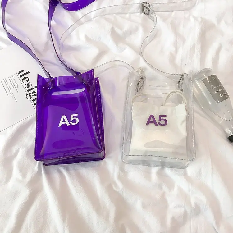 

Summer Crossbody Bag INS Super Fire Jelly Bag Women's 2019 New Style GIRL'S Versatile Hand Picture-in-Bag