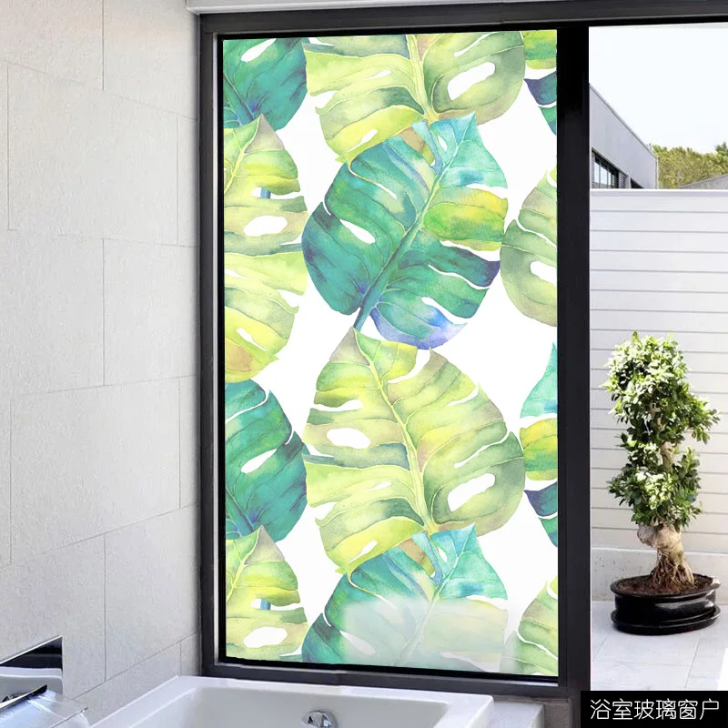 New Style Flash Point Semi-Permeable Glass Static Sticker Home Dull Polish Window Film Toilet Bathroom Glass Sliding Door Window