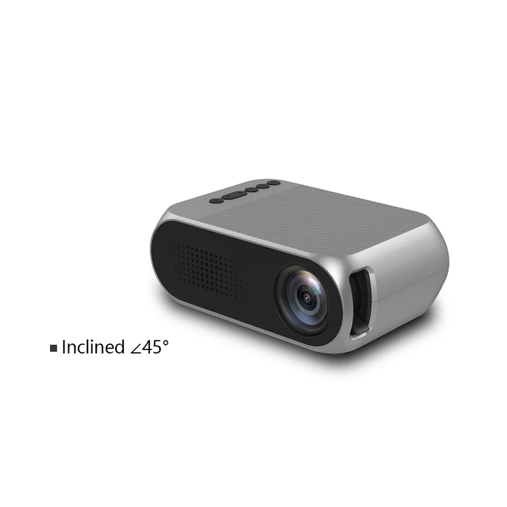 Высокое качество светодиодный проектор YG320 фокус объектива 1080P 3D визуальный 80-дюймовый Экран дома Театр интеллектуальное автомобильное зарядное устройство с двумя Proiector мини светодиодная