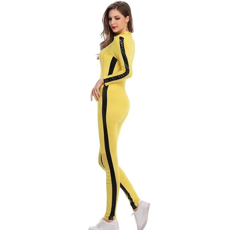 Сексуальный женский костюм для косплея Kill Bill The Bridal Beatrix Kiddo, комбинезон кунг-фу для женщин, карнавальные костюмы Mardi Gras на Хэллоуин