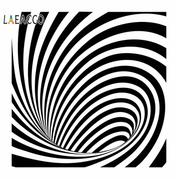 

Laeacco Black White Stripe Vortex Photographic Backgrounds For Photo Studio Seamless Decoration Vinyl Photography Backdrop Wall