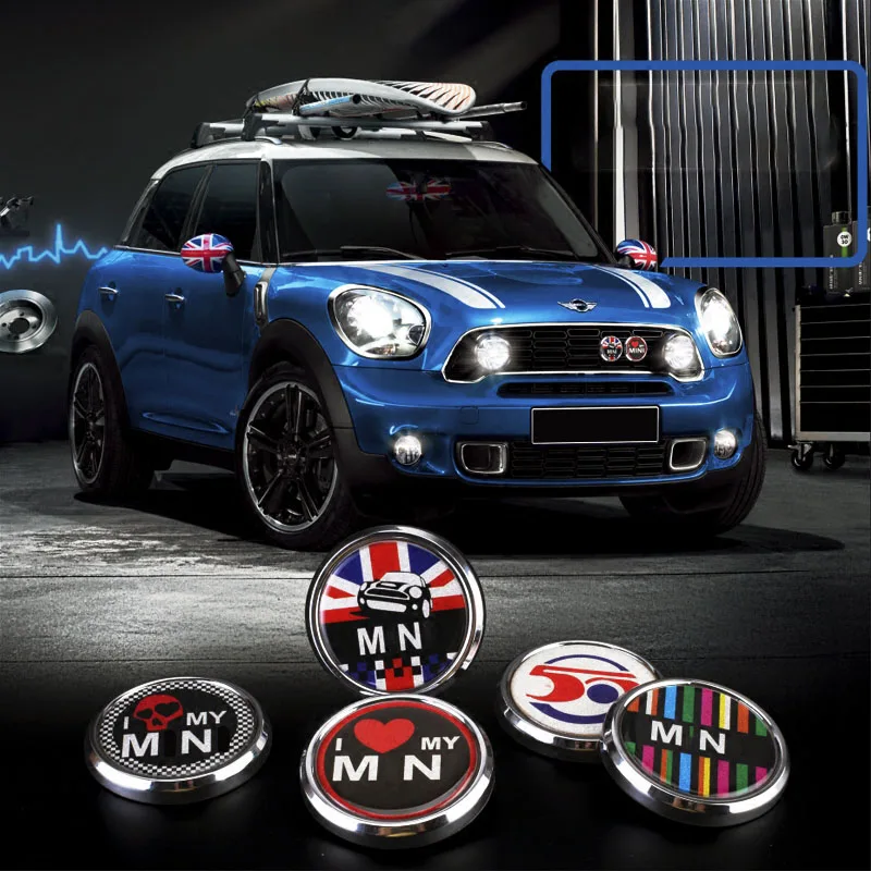 

3D Front Bumper Grill Emblem Badge Sticker For MINI Cooper JCW S One Countryman R60 R55 R56 R61 F54 F56 F57 F60 Accessories