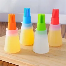 Oil-Bottle Brush Grill Bbq-Tool Kitchen-Tools Silicone Portable Baking with Liquid-Oil
