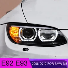 Светодиодный фонарь для BMW M3 E92 E93 3 серии E46 E90 2002-2012 светодиодный автомобильный фонарь ангельские глазки ксенон HID комплект противотуманных фар светодиодный DRL Авто Acc