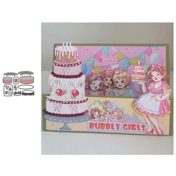 

JC Multi-layer Cake Metal Cutting Dies for Scrapbooking Craft Mold Cut Die Stencil Handmade Tool Paper Card Make Template Model