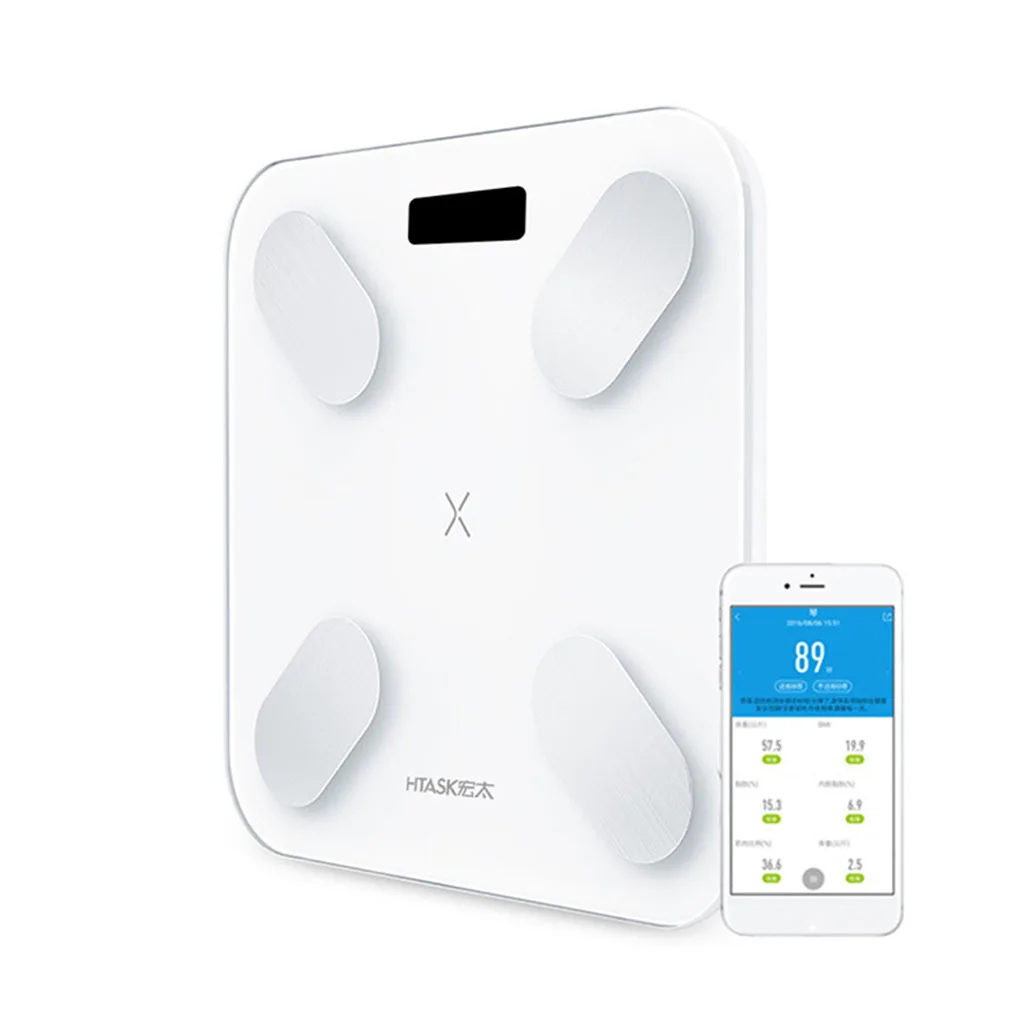 Bluetooth напольные весы вес тела вода мускулы масса BMI костной массы висцеральные жировые цифровые весы для ванной