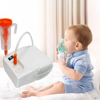 

Compact Piston Compressor System Handheld Portable Atomizing Vaporiser Design with Masks and Mouthpiece for Travel or Daily Use