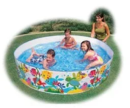 

Origional Product INTEX-56452 Ocean Park Ebonite Swimming Pool/Family Paddling Pool 183 X 38CM Free Inflatable