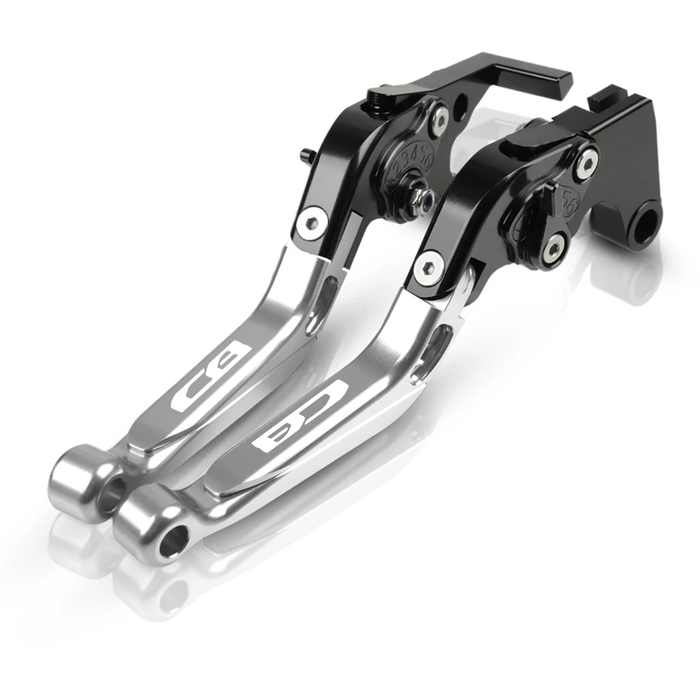 Для honda CB900F Hornet/CB919 CB 919 2002-2007 2006 2005 с логотипом регулируемые мотоциклетные складные расширенные тормозные рычаги сцепления - Цвет: BKBKSLSL