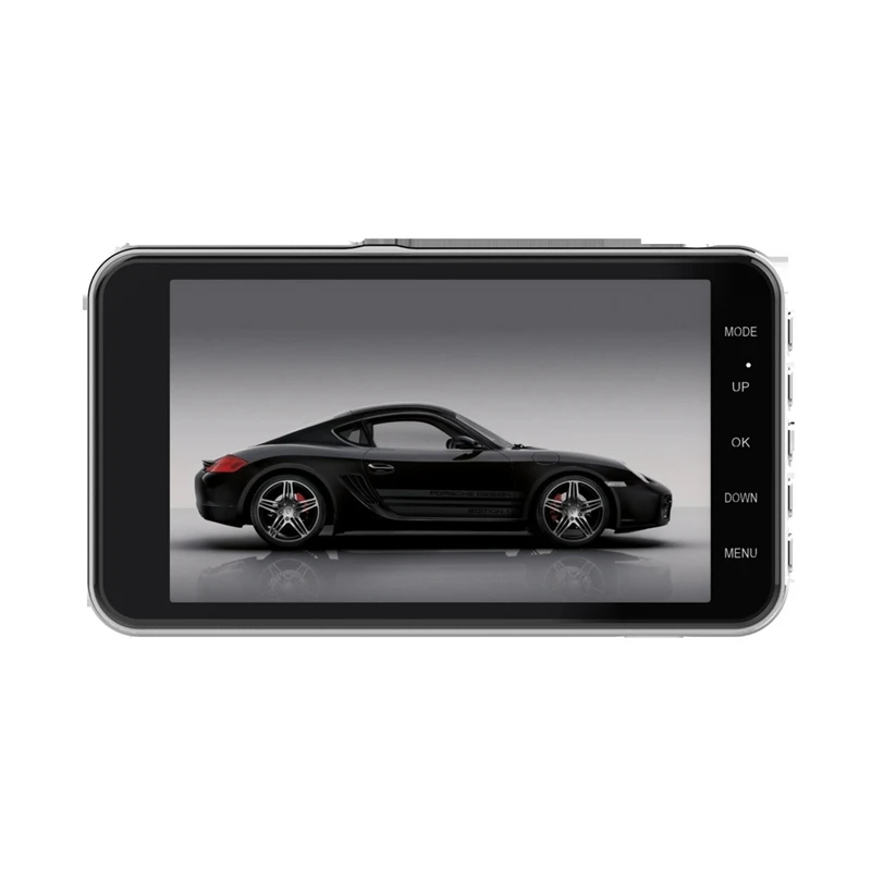Камера 4 дюйма ips экран Автомобильный видеорегистратор FHD 1080P с задней камерой заднего вида ультра-тонкий стиль ночная версия