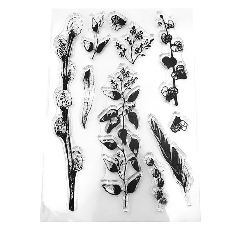 Листья лозы, Силиконовая печать, штамп, сделай сам, скрапбукинг, рельефная фотография, альбом, декоративная бумага, карта, ремесло, искусство, подарок ручной работы