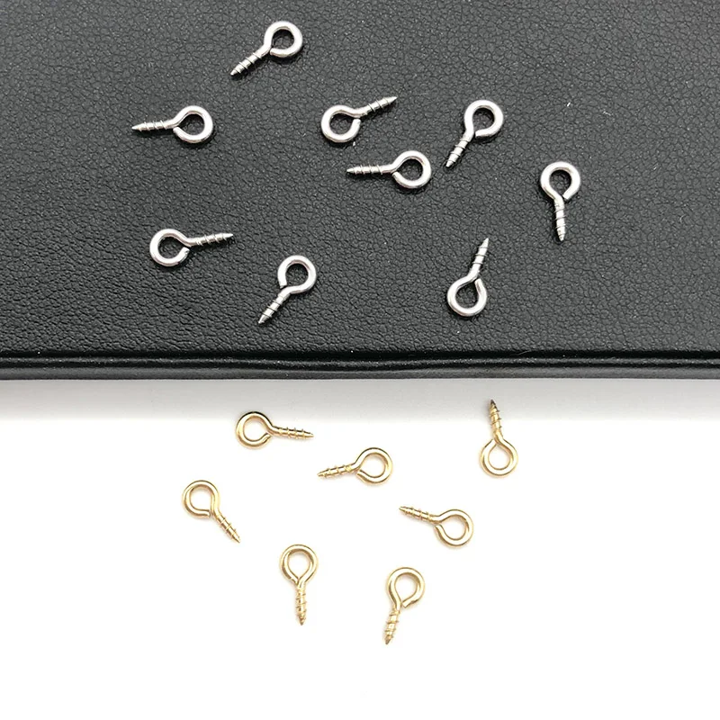 WIWI 50 шт./лот винтовые шпильки для глаз из нержавеющей стали заостренные овечьего