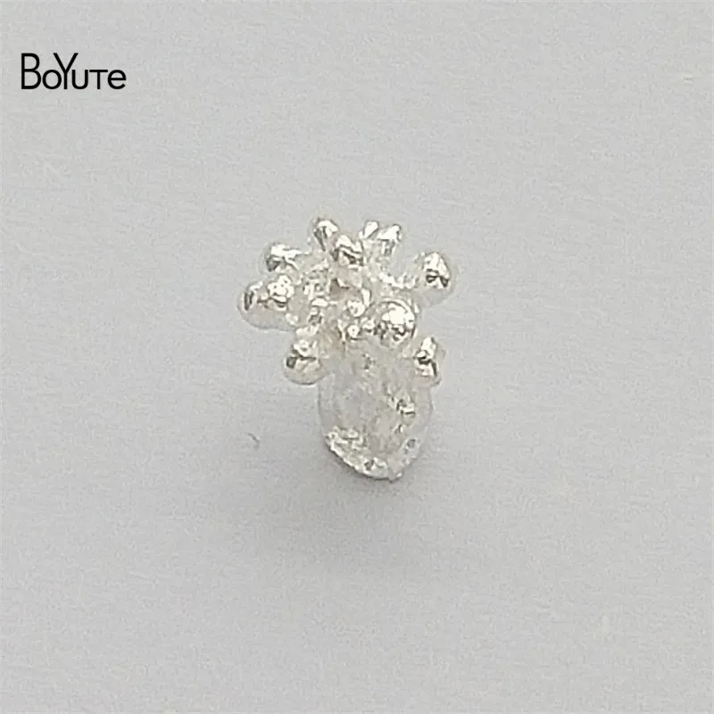 BoYuTe 100 шт 6,5*6,8 мм металлический сплав цветок Stamen Pistil материалы Diy ручной работы ювелирные аксессуары части