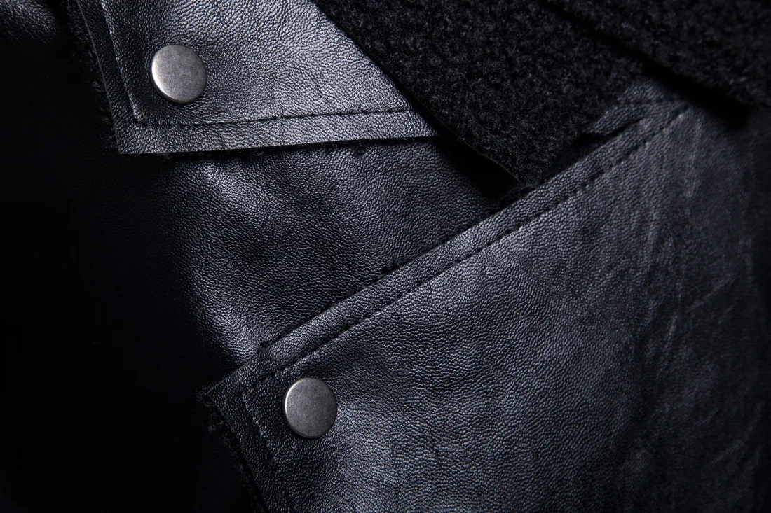 Popular Mens Leather Jackets Motorcycle Stand Collar Zipper Pockets Male US Size PU Coats Biker Faux Leather Fashion Outerwear Black