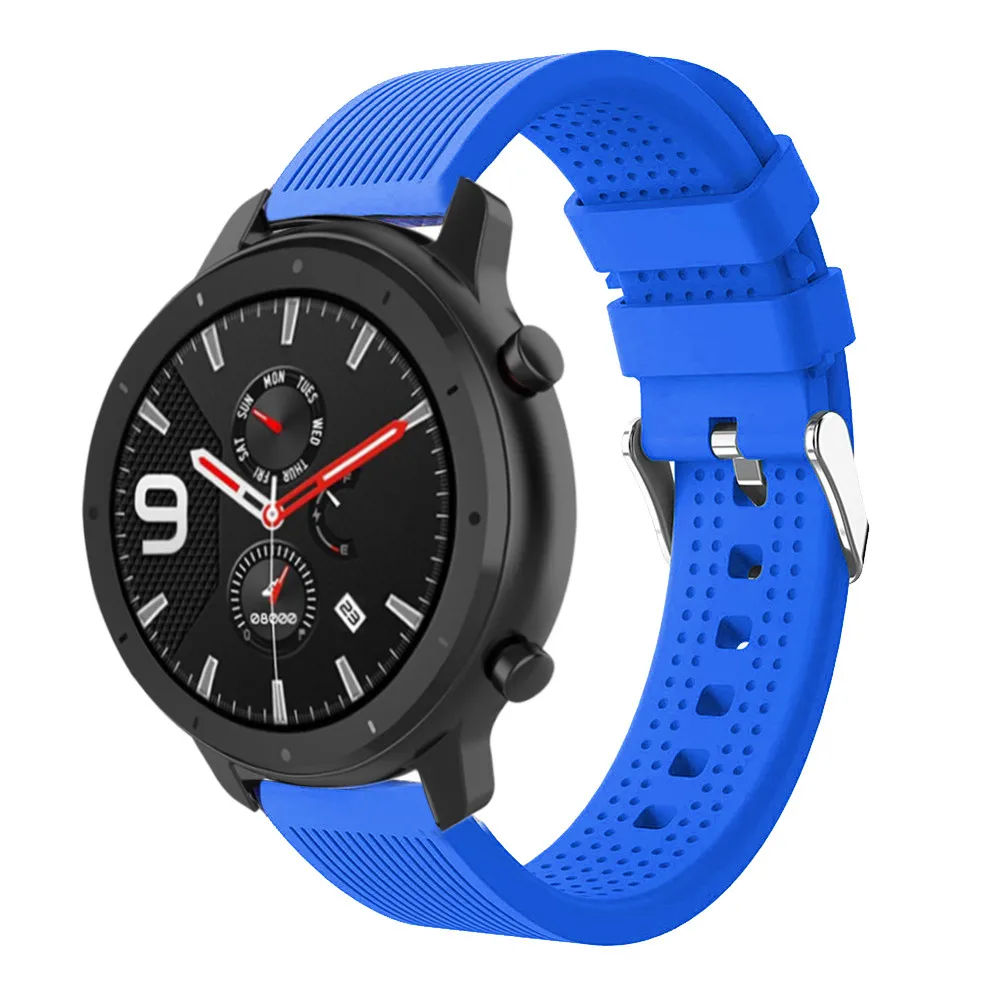 Сменный мягкий силиконовый ремешок для наручных часов Huami AMAZFIT GTR 42 мм GTS Молодежные умные часы ремешки носимые аксессуары
