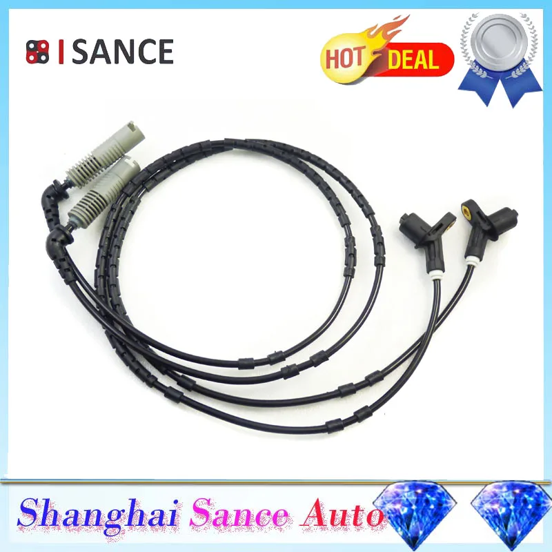 ISANCE 2шт ABS Датчик скорости заднего 34521164370 34521164652 для BMW 3 серии E46 316i 318i 325i 328i 330i 320d 330d