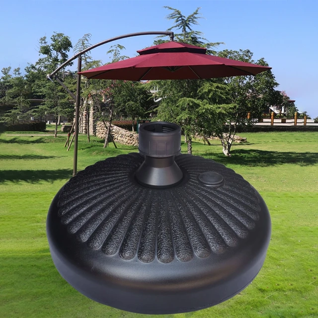 Többcélú Kerti Udvar Esernyő Alapállvány Kerek Műanyag Terasz - Image 3