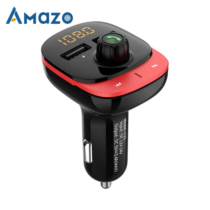 Автомобильный fm-передатчик Bluetooth 5,0, беспроводной fm-модулятор, громкая связь, автомобильный комплект, аудио MP3 плеер, громкая связь, двойной USB, автомобильное зарядное устройство