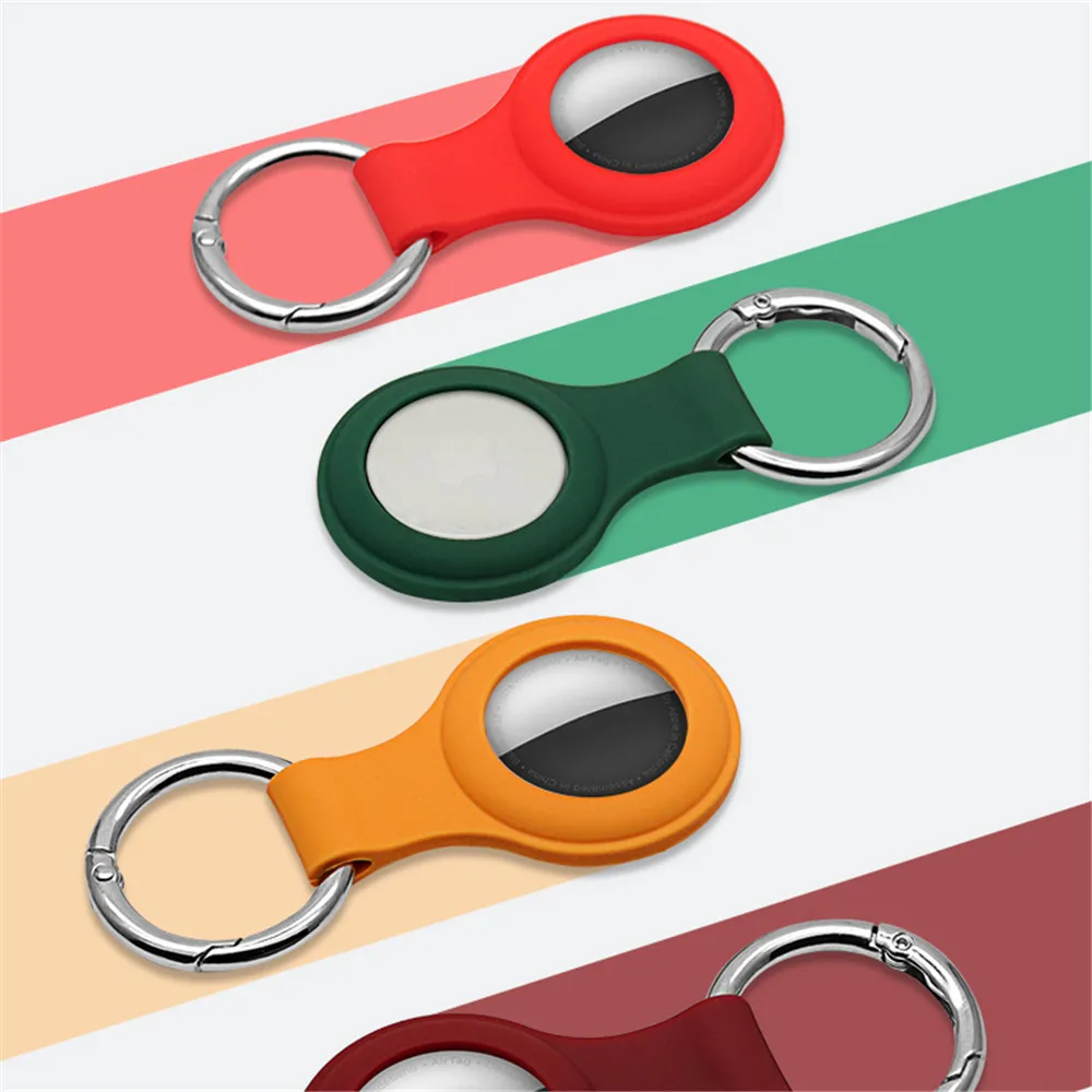 

Новинка 2021, мягкий защитный чехол из жидкого силикона для airtag, чехол для брелока, Обложка для трекера, чехол для airтеги