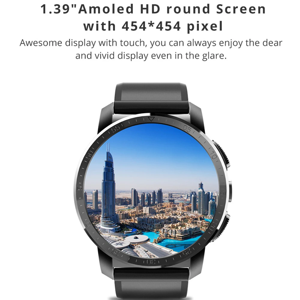  Makibes M3 Pro 4G MT6739+NRF52840 Dual chip 3GB 32GB Smart Watch Phone Android 7.1 8MP Camera GPS 8