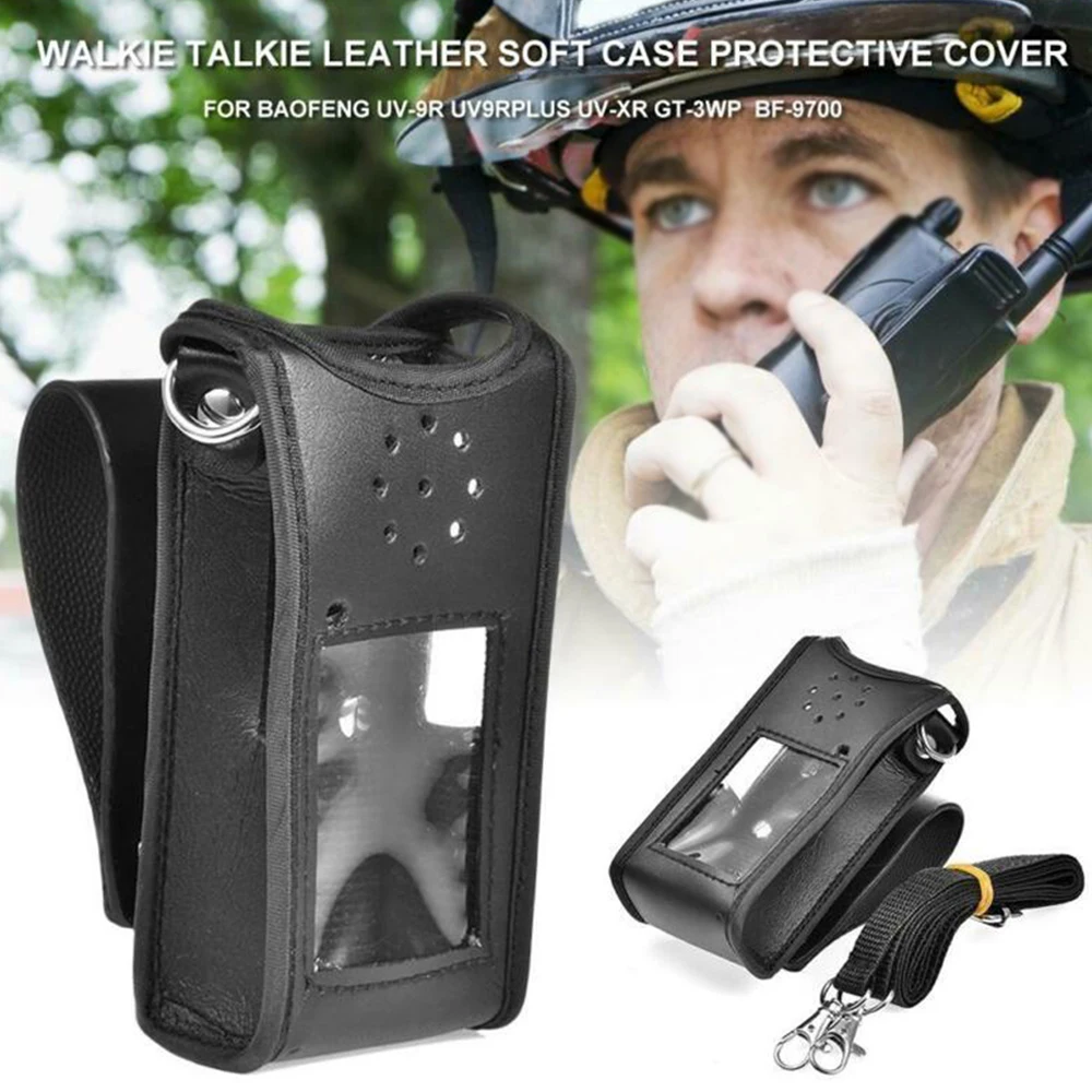 Горячая Распродажа иди и болтай Walkie Talkie “иди и кожаный чехол для Baofeng UV-9R УФ 9R плюс UV-XR GT-3WP BF-9700 иди и болтай Walkie Talkie“ иди и мягкий кожаный чехол