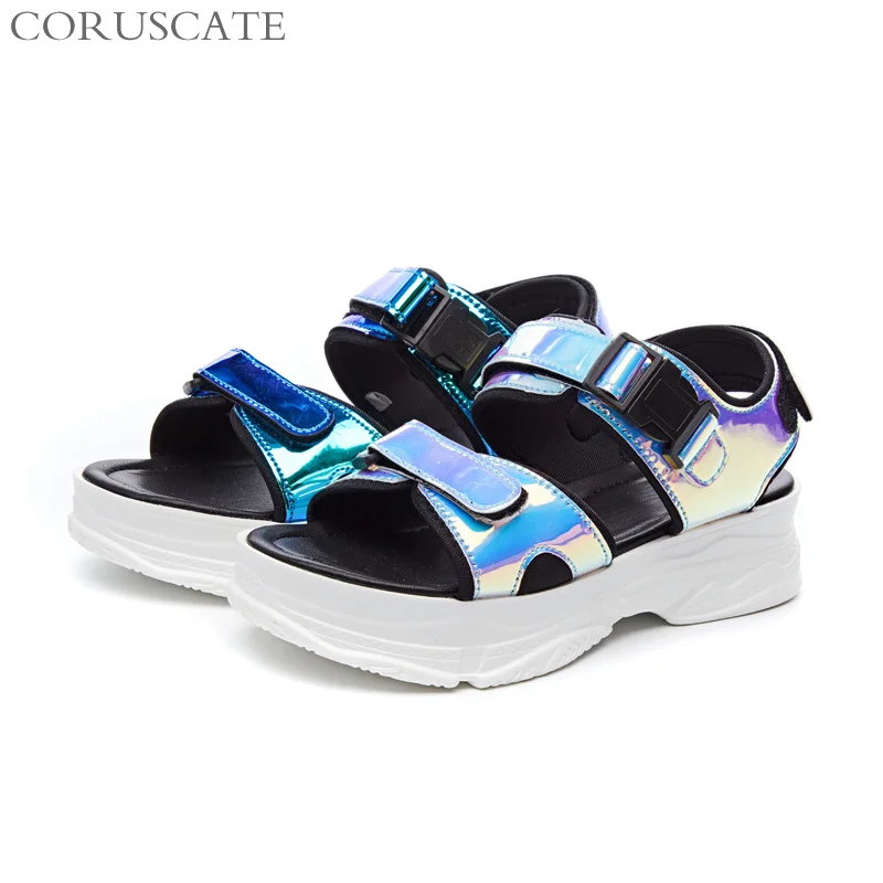 

Wedge Hollow Out Women Sandals Sexy Open-toed Women Sport Sandals Outdoor Cool Platform Shoes Women Beach Summer Shoes 2019 New