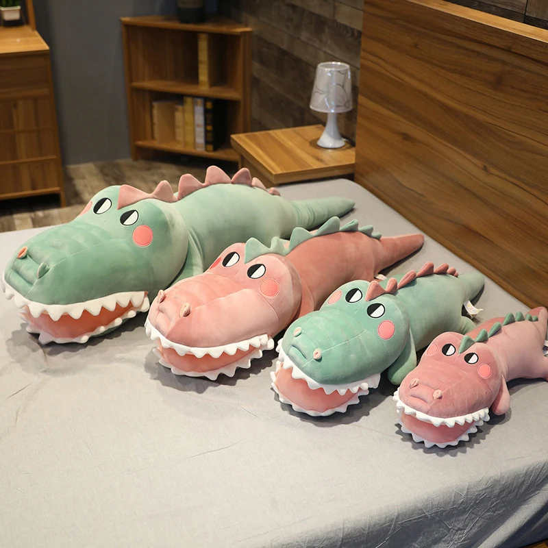

Explosion Cartoon Big Tooth Crocodile Doll Mollusk Sleeping Long Pillow Plush Toy Personality Gift Soft Plush Stuffed Toy Grinch