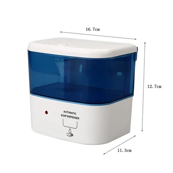 

600ml Wall Mounted Hotel Sensor Automatic infrared Soap Dispenser Automatic ABS Hand Sanitizer Bottle for hospital market school