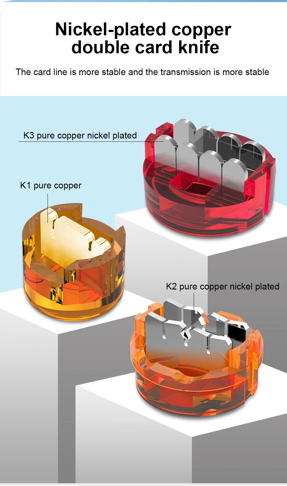 OMAY K1 K2 K3 RJ45 RJ11 Waterproof Crimp Connectors - Ethernet and Telephone Cable Terminals (500/1000pcs) Description Image.This Product Can Be Found With The Tag Names Computer Cables Connecting, Computer Peripherals, Connector crimp connection, PC Hardware Cables Adapters